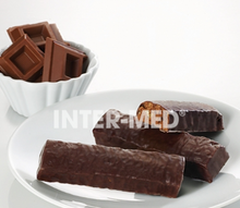 Carica l'immagine nel visualizzatore di Gallery, Barrette aroma cioccolato croccanti ProtiVit® rivestimento cioccolato nero. Confezione da 7 barrette (da 16 gr. di proteine cadauna)