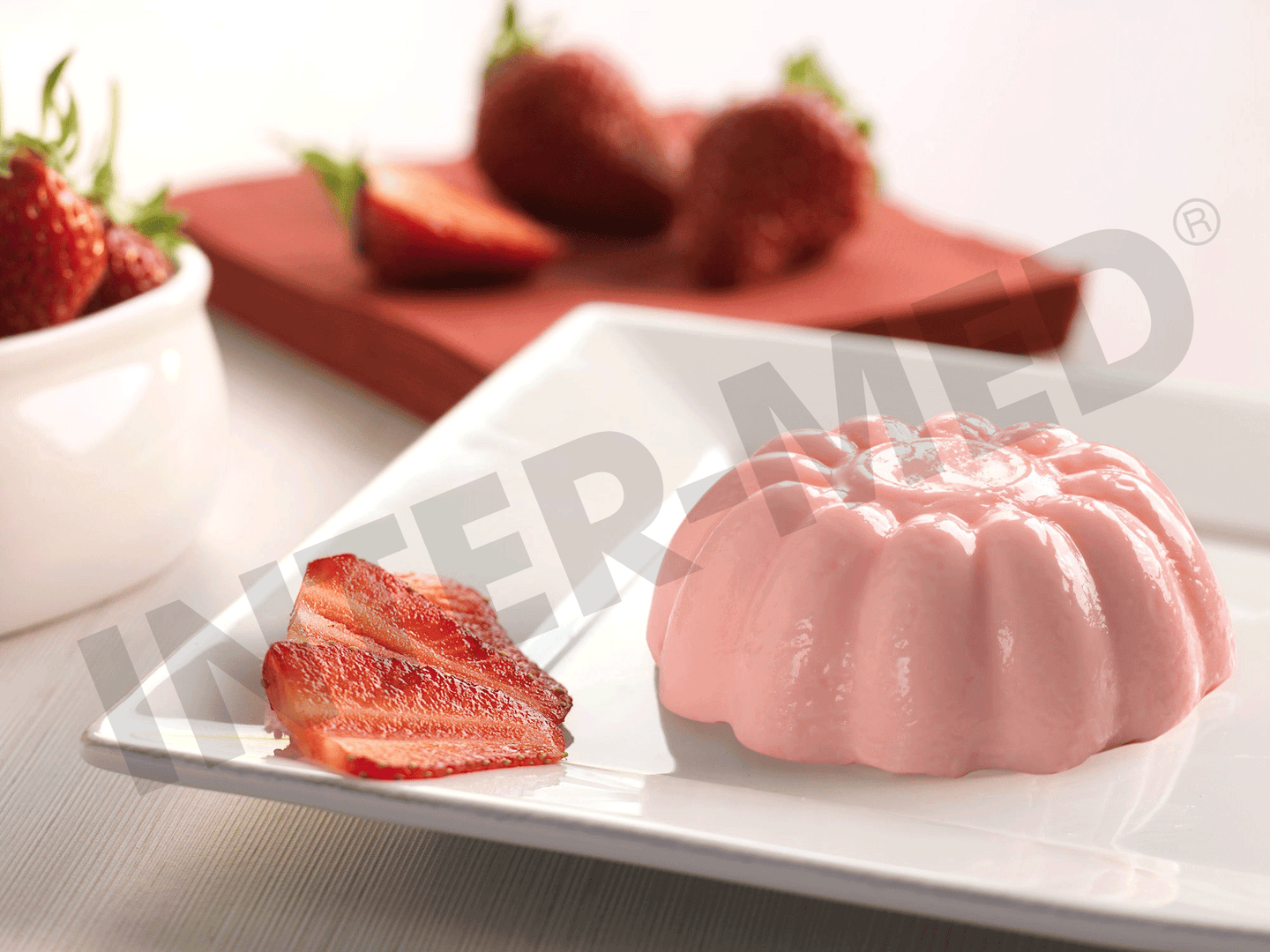 Budino aroma fragola